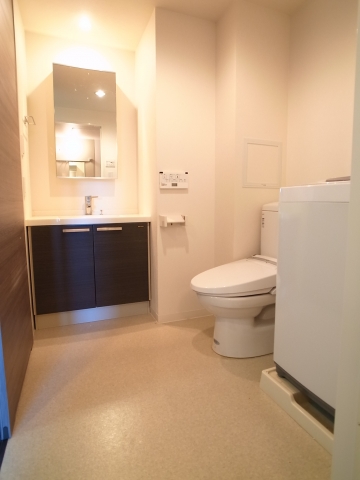 Washroom. Bathing with a bathroom dryer. (A separate room is a picture of the same type room)