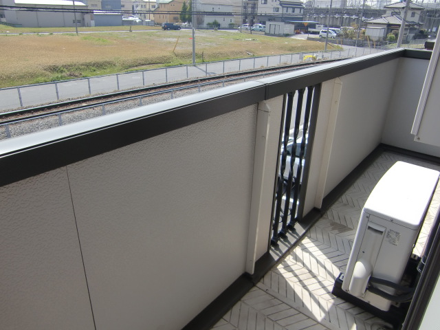 Balcony. Veranda is also wide