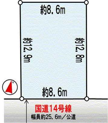 Compartment figure. Land plots: land area / 111.87 sq m (33.84 square meters)