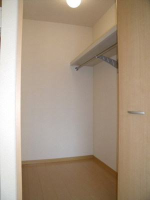 Receipt. Walk-in closet with a storage capacity With lighting