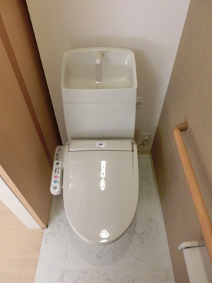 Toilet. Warm water washing toilet seat