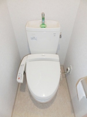 Toilet. Toilet with warm water washing toilet seat