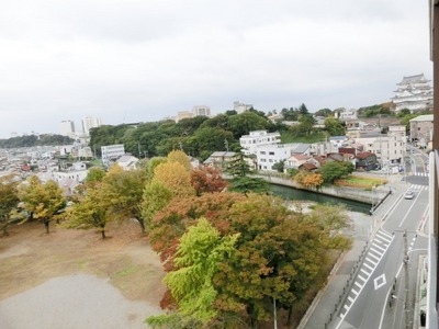 View. Chiba Castle looks