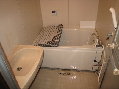 Bath. Spacious bathroom with bathtub.