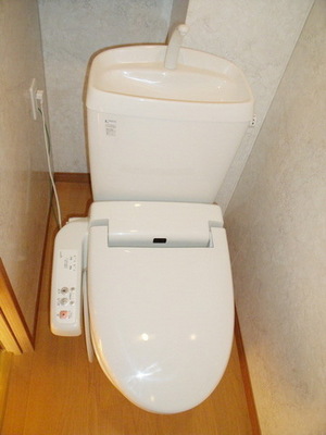 Toilet. It is a toilet seat with a cleaning function