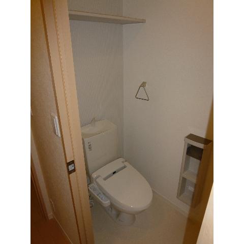 Toilet. It is a toilet seat with warm water washing Heating