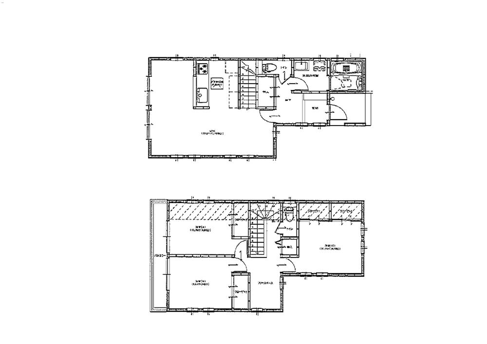 Building plan example (floor plan). Building plan example Building price 16.5 million yen, Building area 99.36 sq m