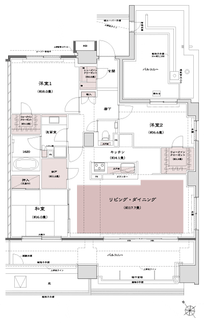 Floor: 3LDK + 2WIC + SIC + N, the occupied area: 99.45 sq m, Price: 50,180,000 yen, now on sale