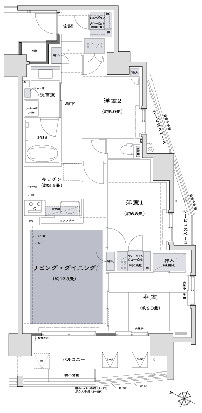 Floor: 3LDK + WIC + SIC, the occupied area: 77.38 sq m, Price: 34,180,000 yen, now on sale