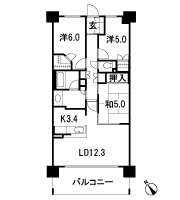 Floor: 3LDK + WIC, the occupied area: 72.89 sq m, Price: 31,180,000 yen, now on sale
