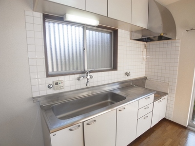 Kitchen. Bright because there is a window in front sink, You can also ventilation.