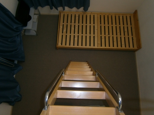 Living and room. Looking at Western-style from the loft