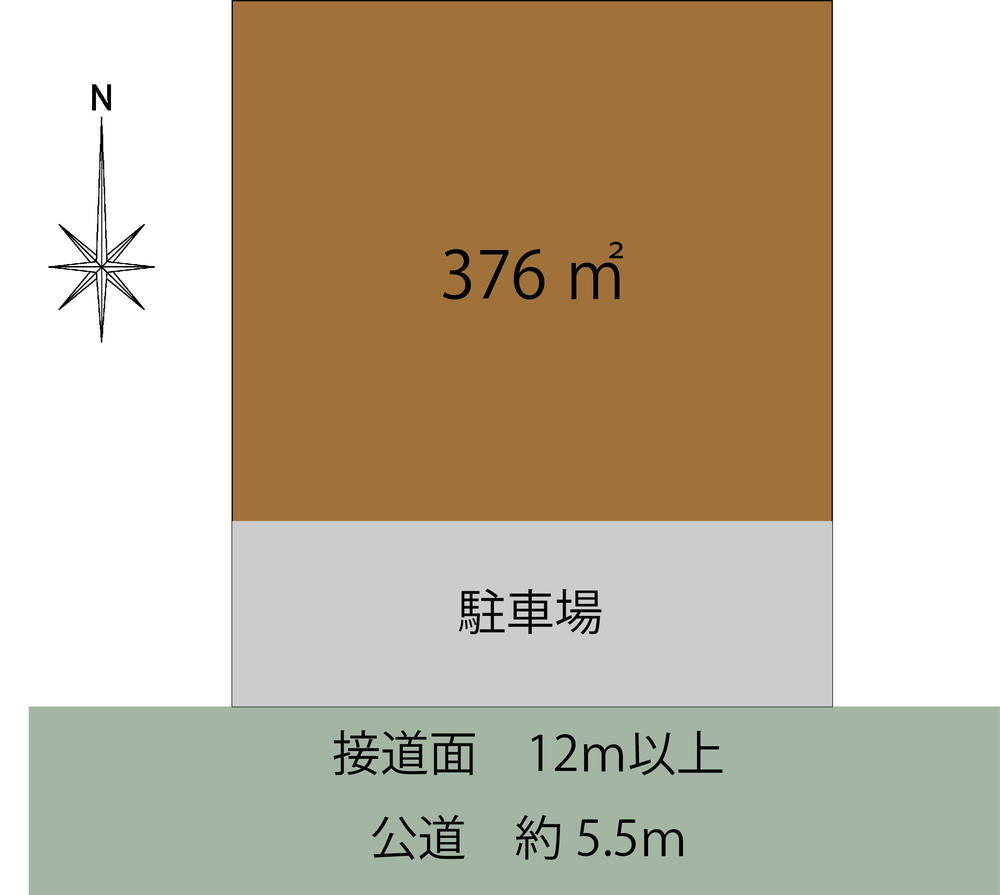 Compartment figure. Land price 14.7 million yen, Land area 376 sq m