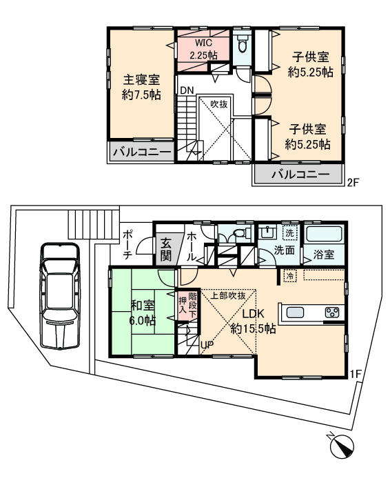 Floor plan. 39,800,000 yen, 3LDK, Land area 112.4 sq m , Building area 109.3 sq m