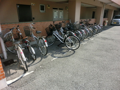 Other common areas. On-site bicycle parking lot