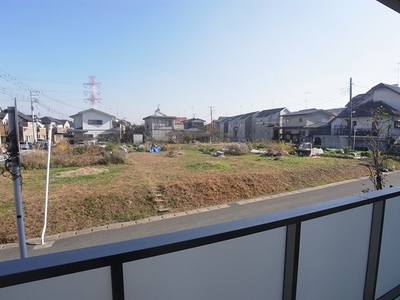 Balcony. Open is not a high building in front balcony.