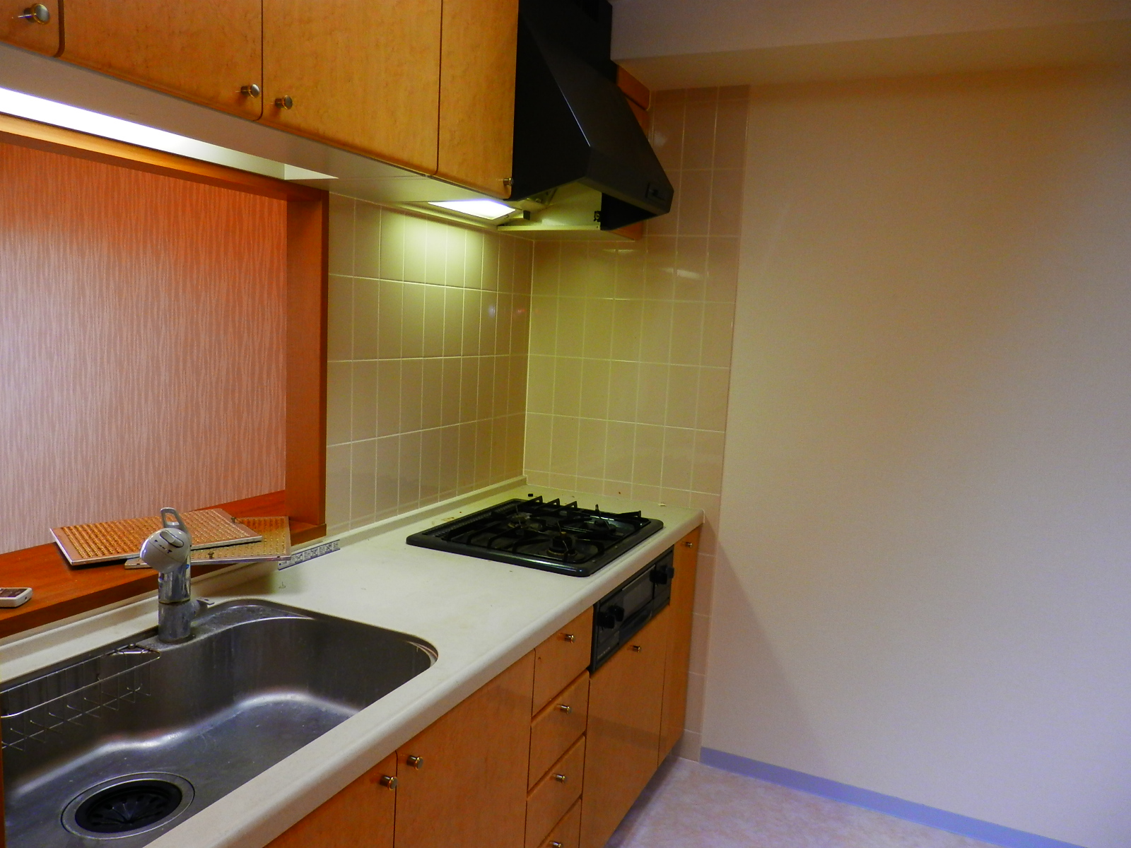 Kitchen. 3-neck spacious kitchen with a stove