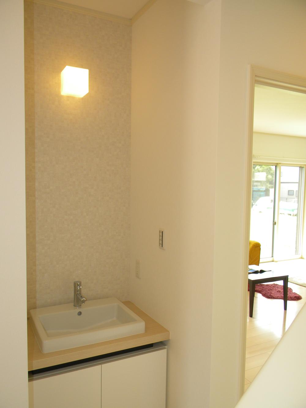 Other. Fashionable and convenient hand washing facilities near E building entrance Yokote washing place entrance