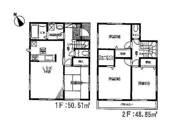 Floor plan. 26,900,000 yen, 4LDK, Land area 113.74 sq m , Building area 99.36 sq m