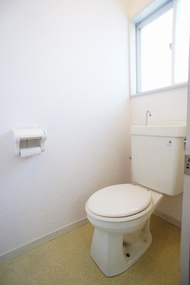 Toilet. You can ventilation in the window with a toilet.