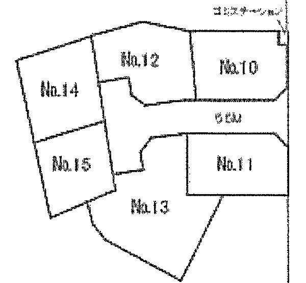 Compartment figure. Land price 19,800,000 yen, Land area 168.46 sq m large subdivision of all 13 compartments