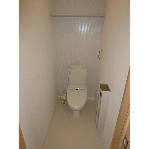 Toilet. It is a toilet seat with warm water washing Heating