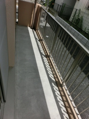 Balcony. Wide balcony