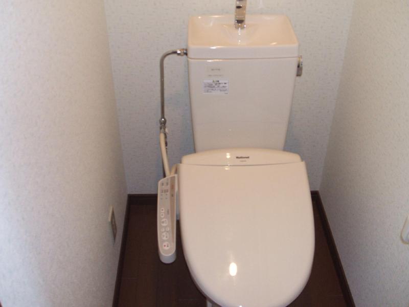 Toilet. Washlet is a clean space of complete