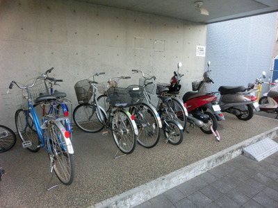 Other common areas. On-site bicycle parking lot