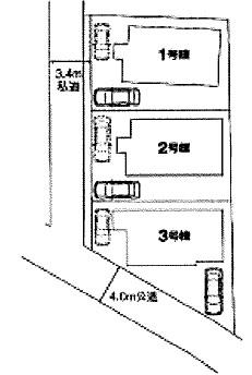 Compartment figure. 35,800,000 yen, 4LDK, Land area 125.11 sq m , Building area 97.91 sq m