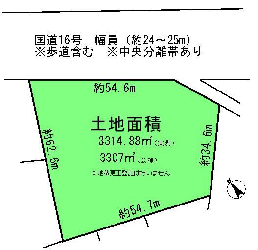 Compartment figure. Land price 70 million yen, Land area 3307 sq m