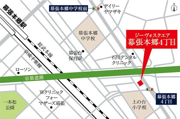Local guide map. ※ Near the guide map