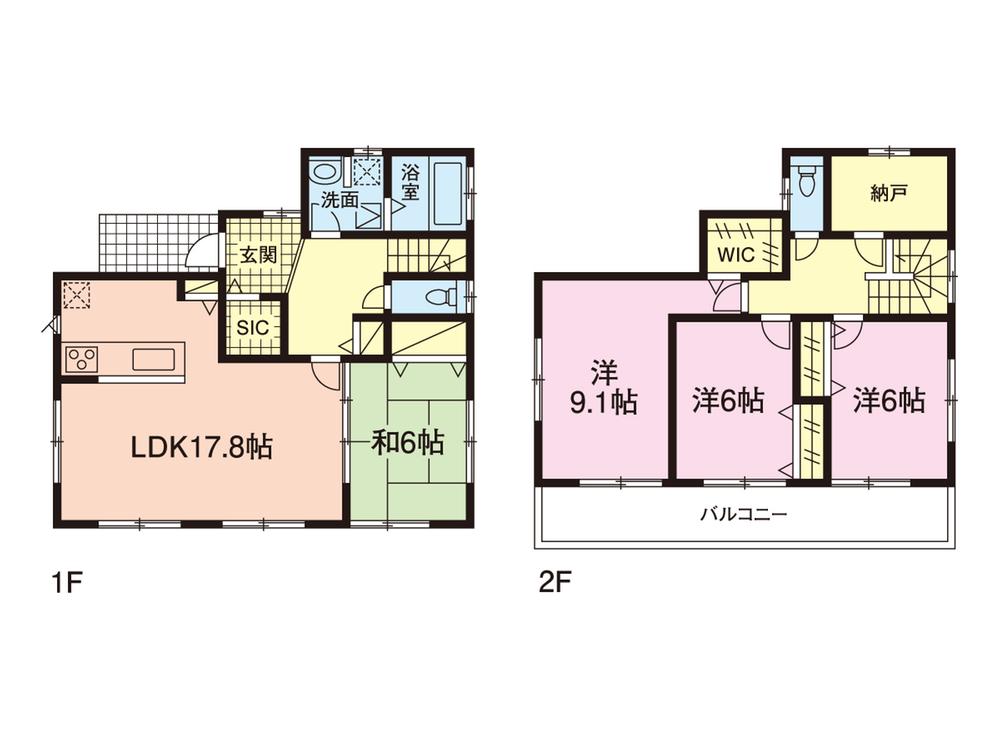 Floor plan. Price 37,800,000 yen, 4LDK+S, Land area 177.48 sq m , Building area 116.42 sq m