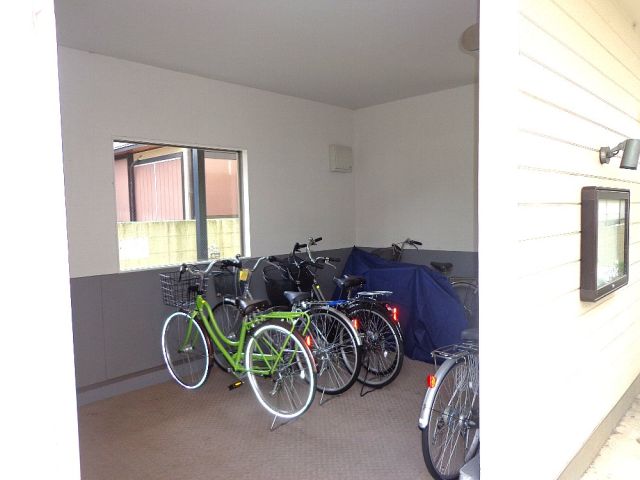 Other room space. Is a bicycle parking lot.