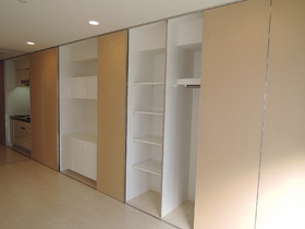 Other Equipment. The wall is one side storage. Hide because the kitchen is also a sliding door