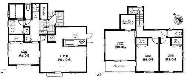 Floor plan. 25,800,000 yen, 4LDK, Land area 180.94 sq m , Building area 106.4 sq m floor plan