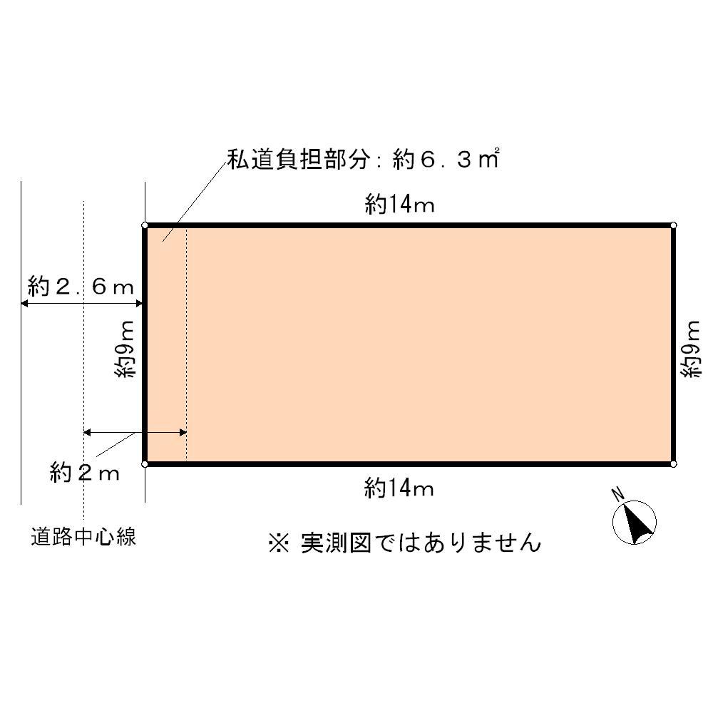 Compartment figure. Land price 17 million yen, Land area 125.61 sq m