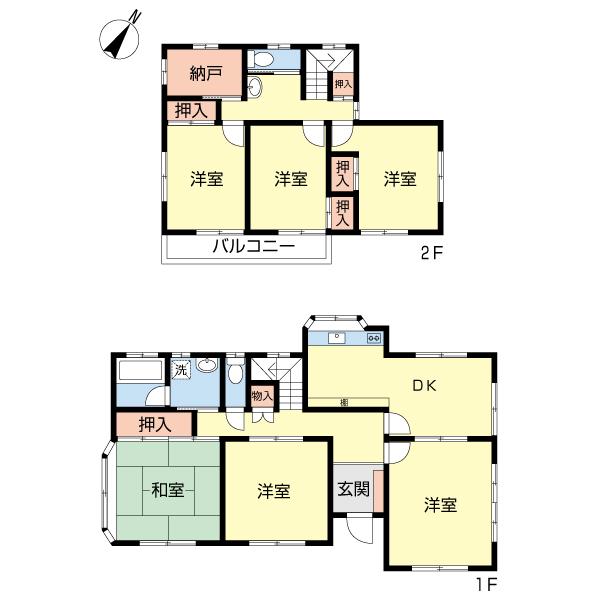 Floor plan. 23.6 million yen, 6DK + S (storeroom), Land area 312.26 sq m , Building area 132.96 sq m