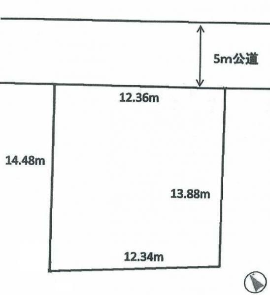 Compartment figure. Land price 18,800,000 yen, Land area 175.19 sq m