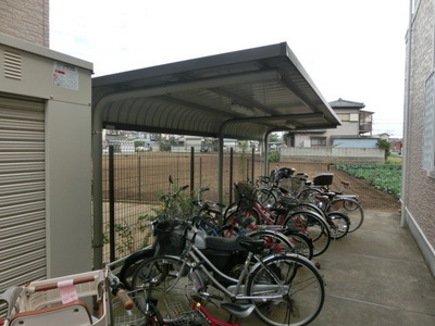 Other common areas. Happy Covered bicycle parking