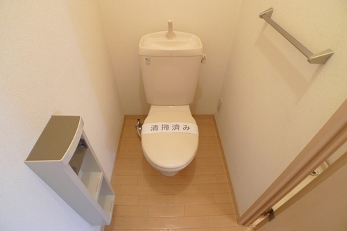 Toilet. Towel rack, It has been enhanced, such as toilet paper holder