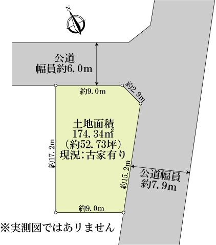 Compartment figure. Land price 19,800,000 yen, Land area 174.34 sq m compartment view