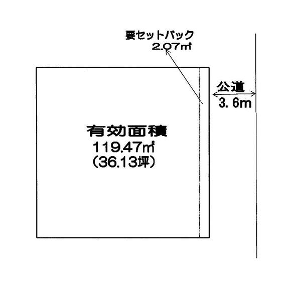 Compartment figure. Land price 19,800,000 yen, Land area 121.55 sq m