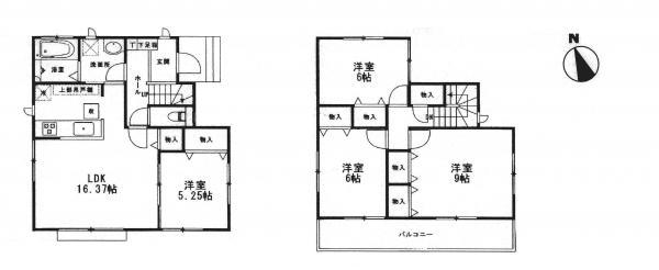 Floor plan. 32,800,000 yen, 4LDK, Land area 128.92 sq m , Building area 99.98 sq m
