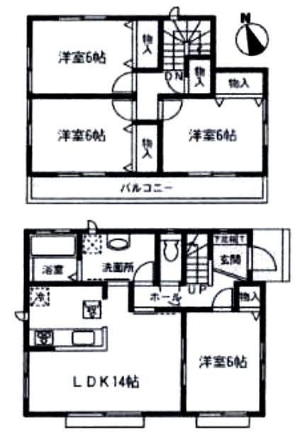 Floor plan. 27,800,000 yen, 4LDK, Land area 117.5 sq m , Building area 92.74 sq m