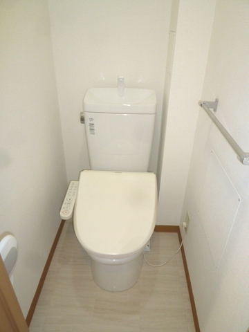 Toilet. Wash warm toilet seat (already new replacement)