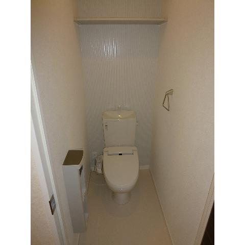 Toilet. It is a toilet seat with warm water washing Heating