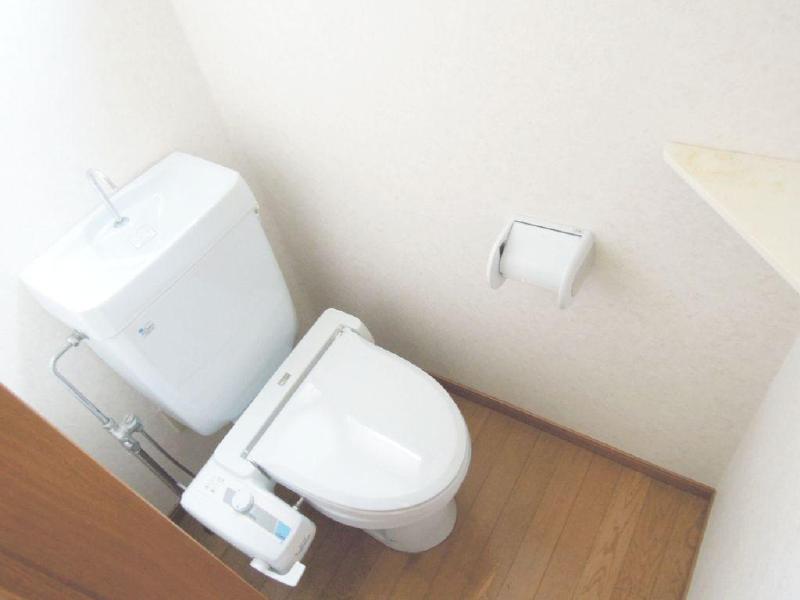 Living and room. Toilet space with a small window Washlet equipped