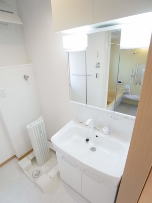 Washroom. It is the easy-to-use shampoo dresser big wash bowl.