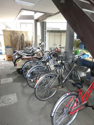 Other common areas. On-site bicycle parking lot